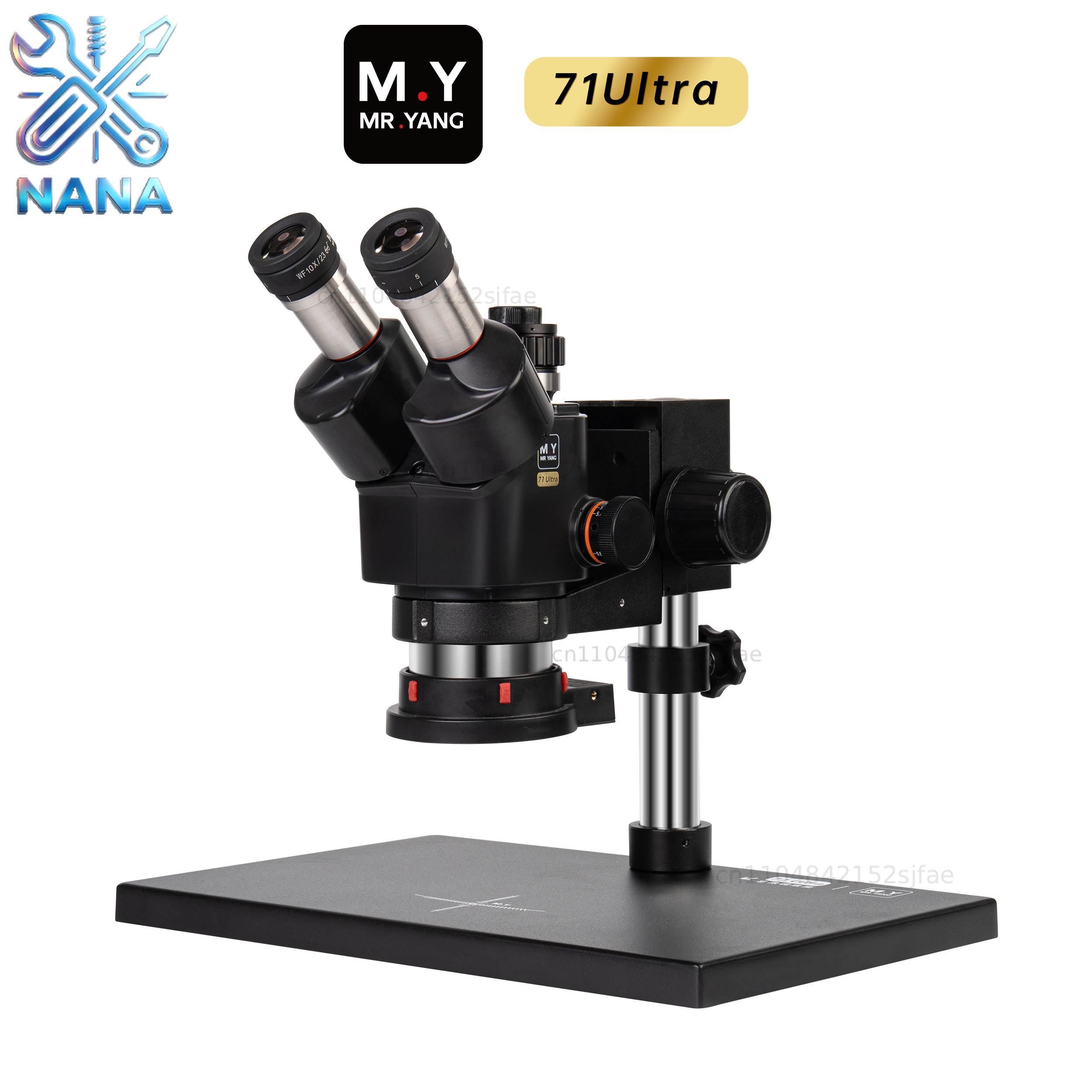 Stereo Trinocular Microscope Pcb - YCS MR.YANG 71 ULTRA 三眼顕微鏡 6.5-58倍ズーム