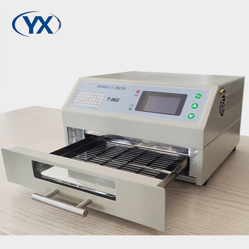 Reflow Oven Pcb T962 - SMT組立ラインT962デスクトップSMD赤外線熱風コンベヤーリフロー波状はんだ付けオーブン（PCB溶接用）