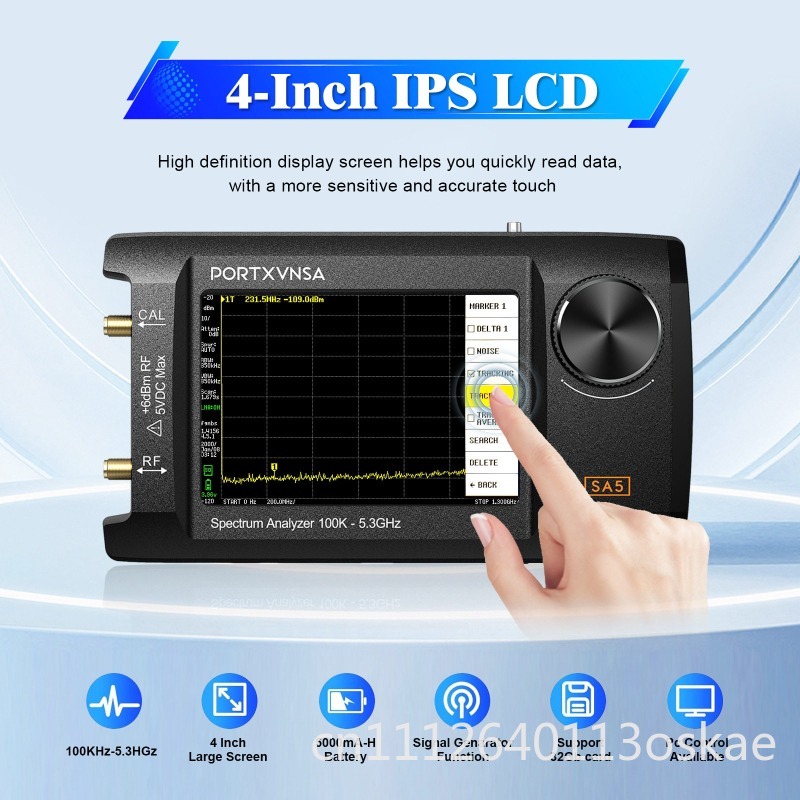 Signal Generator Spectrum Analyzer - SA5 多機能ハンドヘルドスペクトラムアナライザ 4 インチ IPS LCD