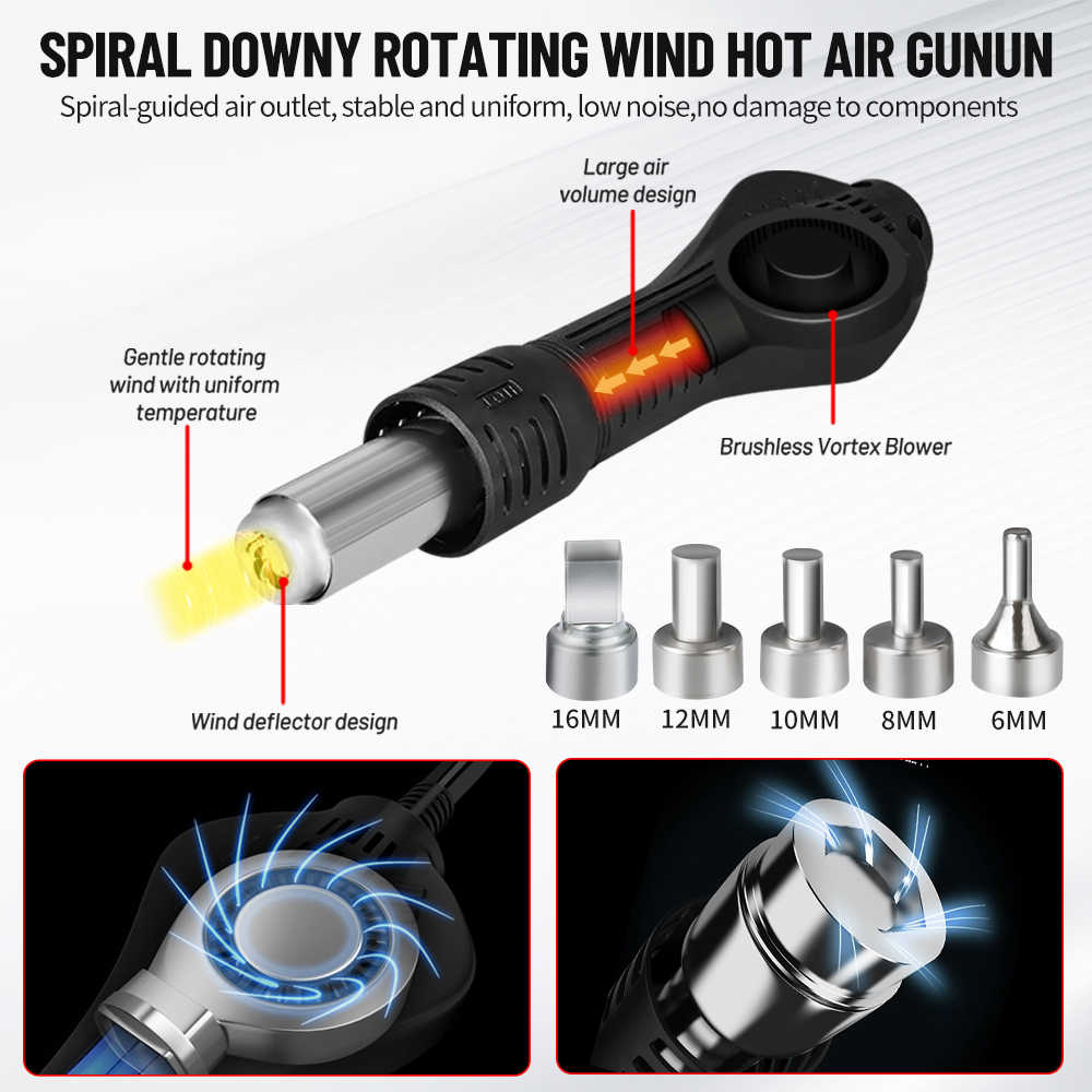 Hot Air Rework Station T12 - 700W 2 in 1 ホットエアはんだ付けステーション T12はんだこて先付き
