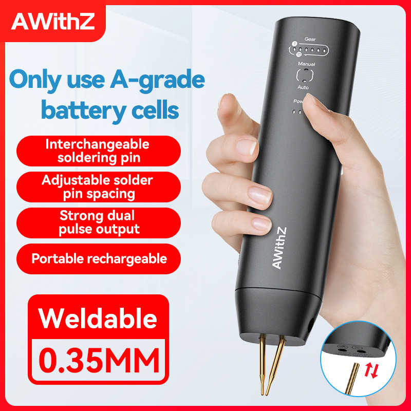 Spot Welder 18650 Battery Pack - Awithz ポータブルバッテリースポット溶接機 DIY ミニ溶接機 18650 バッテリーパックニッケルストリップとニッケルベルト溶接ツール