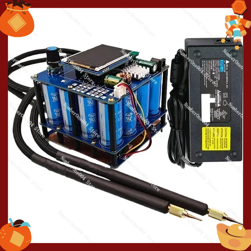 Spot Welder 18650 Battery Pack - 1600F スポット溶接機 DIY コンデンサパルススポット溶接機 18650 バッテリーパック溶接コントローラー溶接ツールに適用可能新品