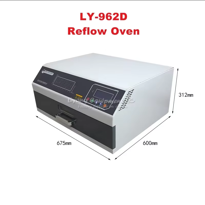 Reflow Oven Pcb T962 - LY 962DデジタルディスプレイSMD SMT PCB赤外線リフローオーブンはんだ付けステーションコントローラー溶接機ICヒーターBGAリワークステーション