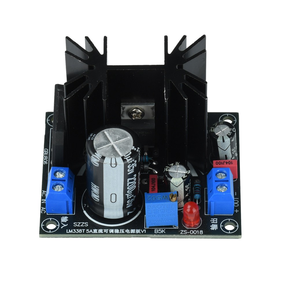 LM338T リニア調整可能な電圧レギュレータモジュール A - Linear Lab Power Supply Adjustable のレビューと価格
