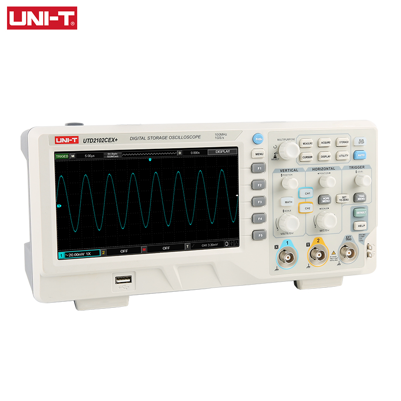 UNI-T UTD2102CEX + デジタル · ストレー - Digital Storage Oscilloscope 100Mhz のレビューと価格