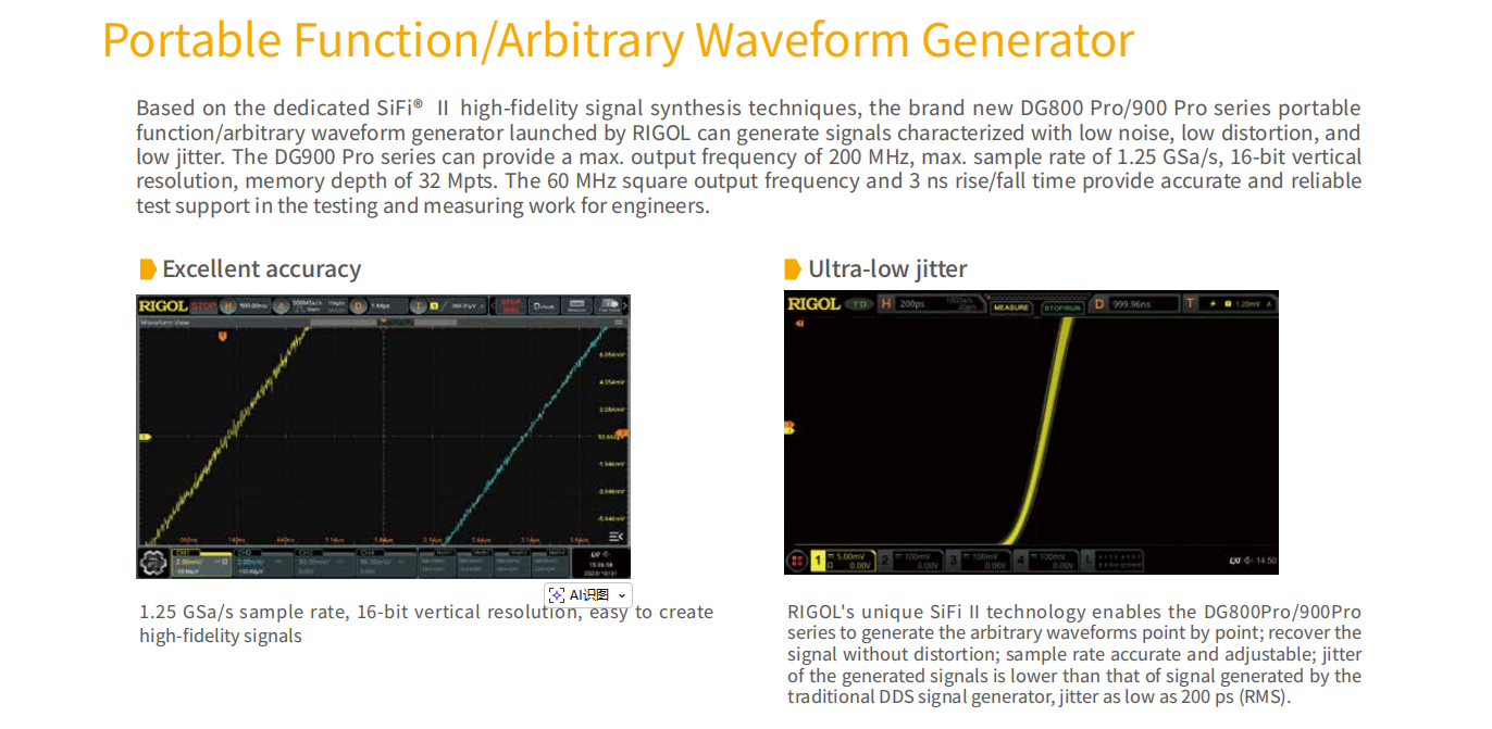 DG902 Pro 70MHz 1.25GSa/s 16ビッ - Function Arbitrary Waveform Generator のレビューと価格
