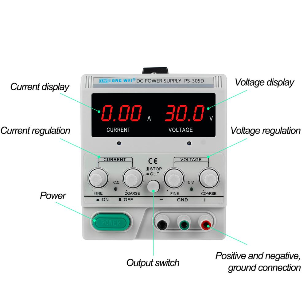 LW PS-305D 30V 5A 150W調整可能な実験室 - Linear Lab Power Supply Adjustable のレビューと価格