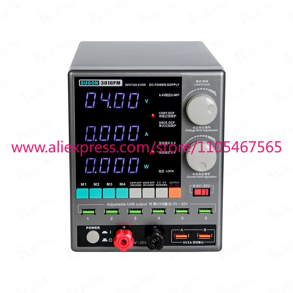 1 個 3010PM 安定化 DC 電源 30V 10A 実 - Linear Lab Power Supply Adjustable のレビューと価格