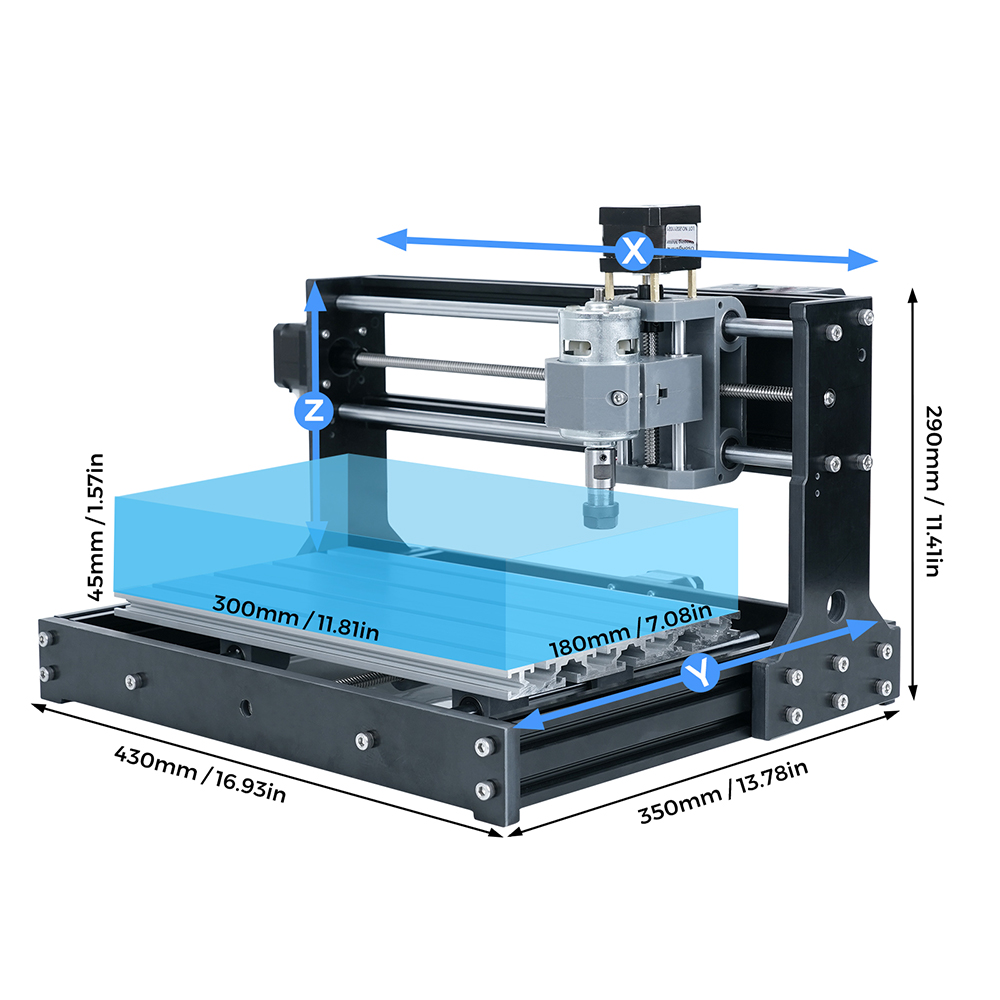 TWOTREES CNC 3018 ミニ小型ハンドウッドルー - Mini Laser Engraver Cnc Router のレビューと価格