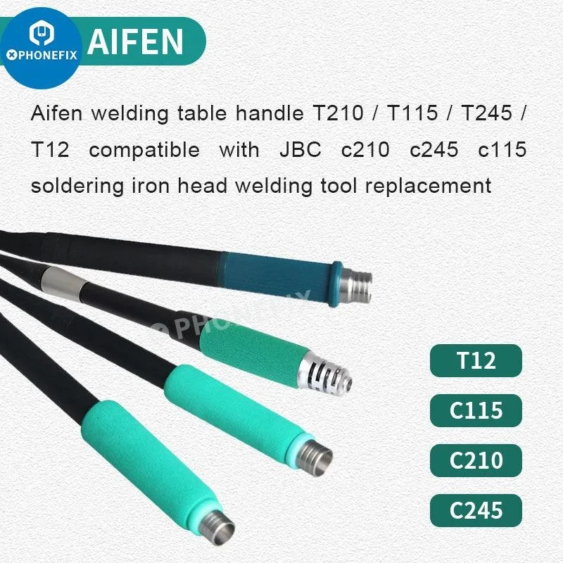 Aifen-はんだ付けステーションハンドル、t210、t11 - Hot Air Rework Station T12 のレビューと価格