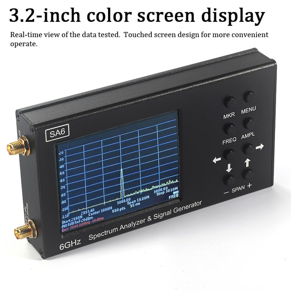 ハンドヘルドスペクトラムアナライザー 35MHz-6.2GH - Signal Generator Spectrum Analyzer のレビューと価格