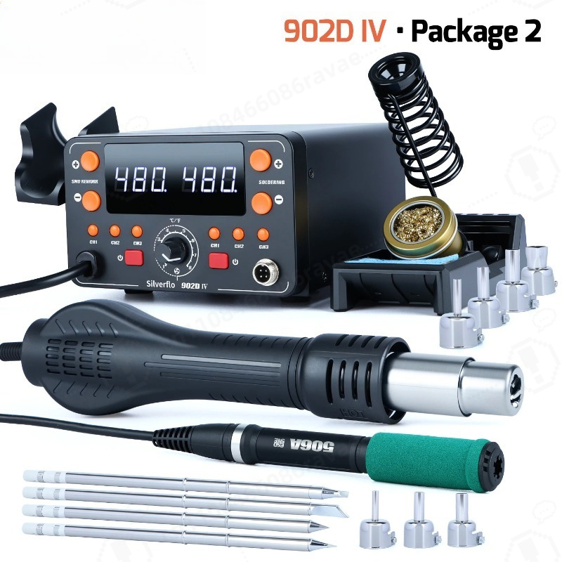 902D-IV 775W はんだ付けステーション 熱風リワー - Hot Air Rework Station T12 のレビューと価格