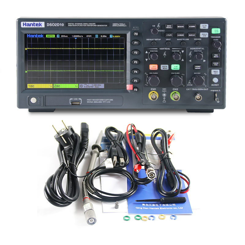Hantek DSO2D10 デジタルストレージオシロスコー - Digital Storage Oscilloscope 100Mhz のレビューと価格