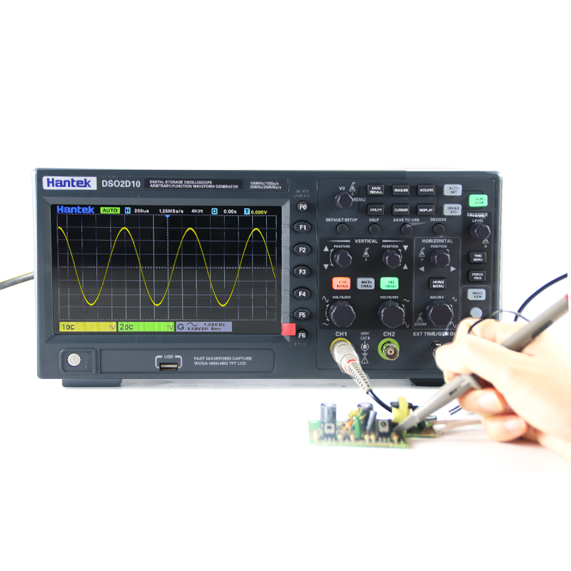Hantek DSO2D10 デジタルストレージオシロスコー - Digital Storage Oscilloscope 100Mhz のレビューと価格