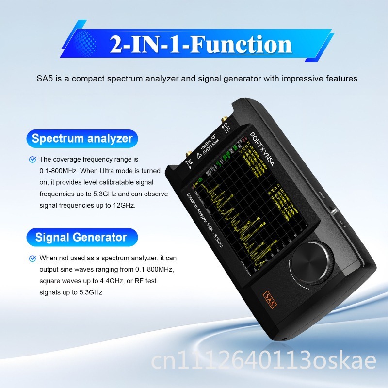 SA5 多機能ハンドヘルドスペクトラムアナライザ 4 インチ - Signal Generator Spectrum Analyzer のレビューと価格