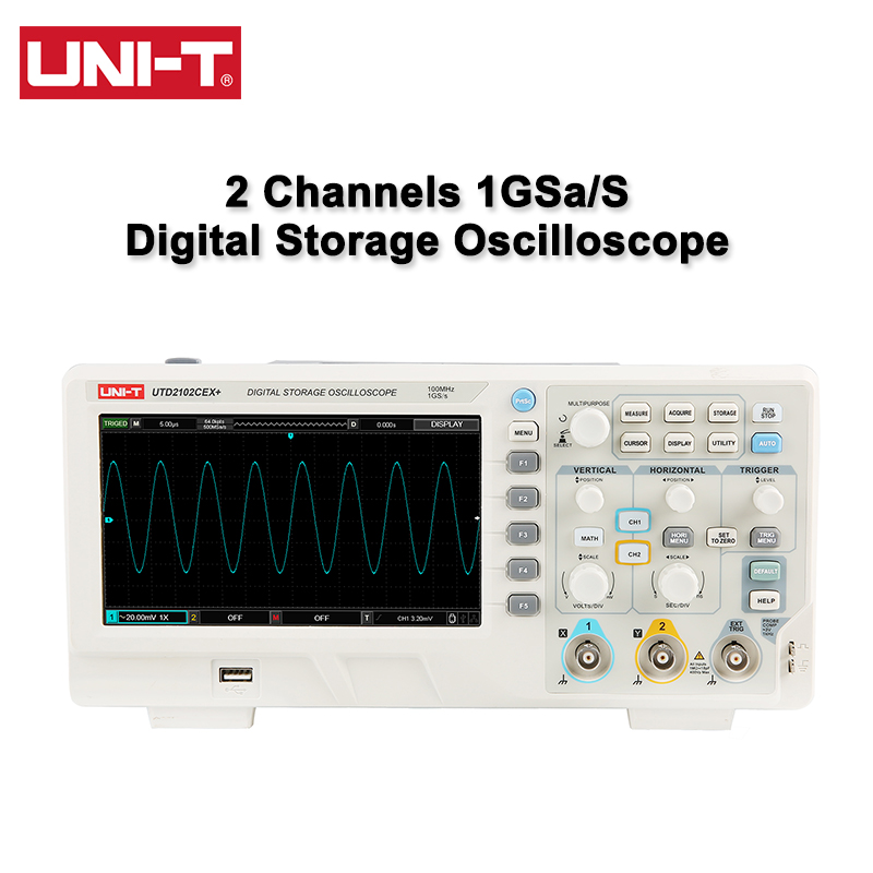 UNI-T デジタル オシロスコープ UTD2102CEX+ - Digital Storage Oscilloscope 100Mhz のレビューと価格