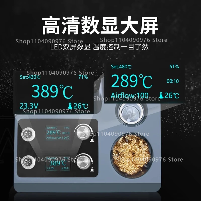 熱風リワークステーションはんだごて 2 in 1 T12 2 - Hot Air Rework Station T12 のレビューと価格