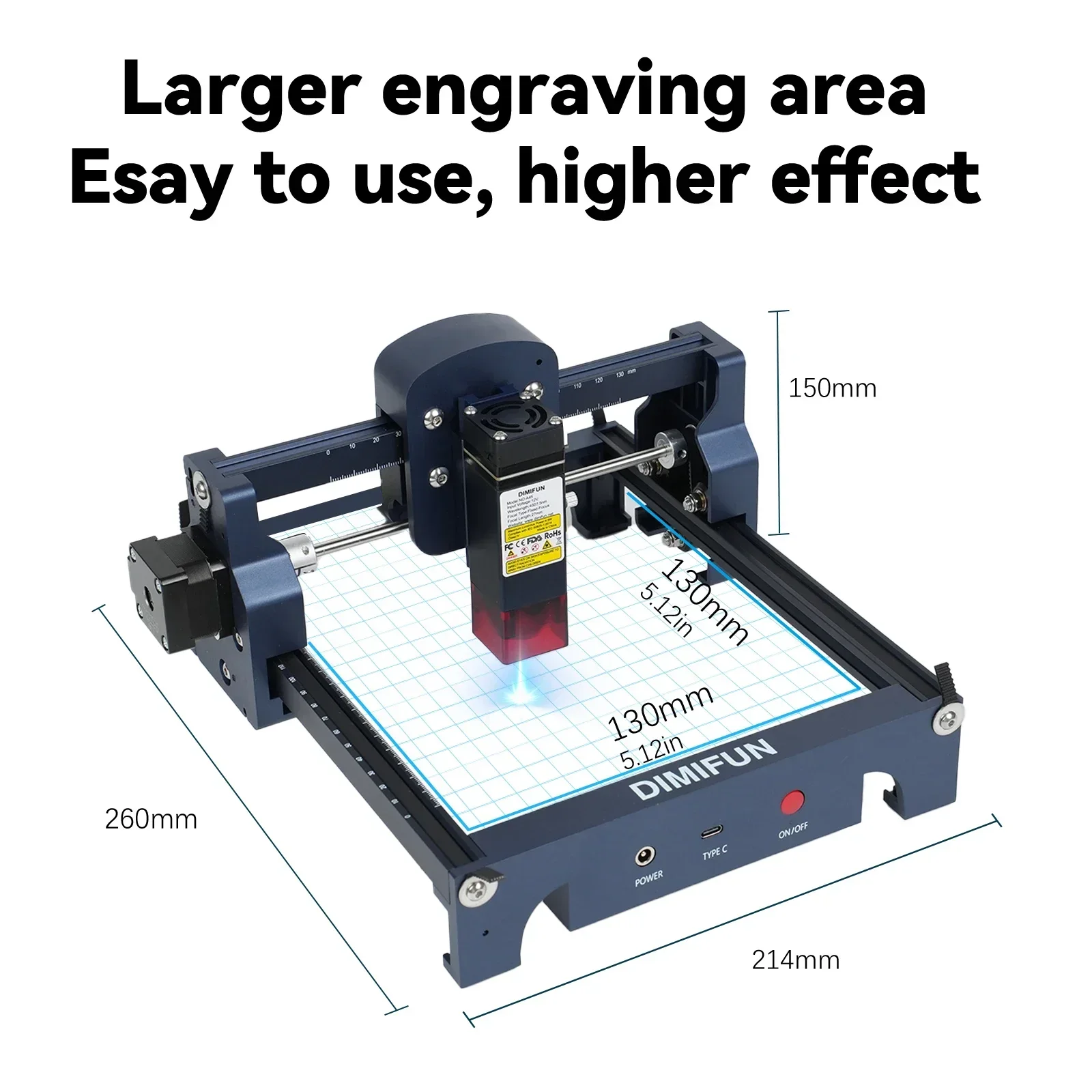 2.5/4.5W ポータブルミニデスクトップレーザー彫刻機  - Mini Laser Engraver Cnc Router のレビューと価格