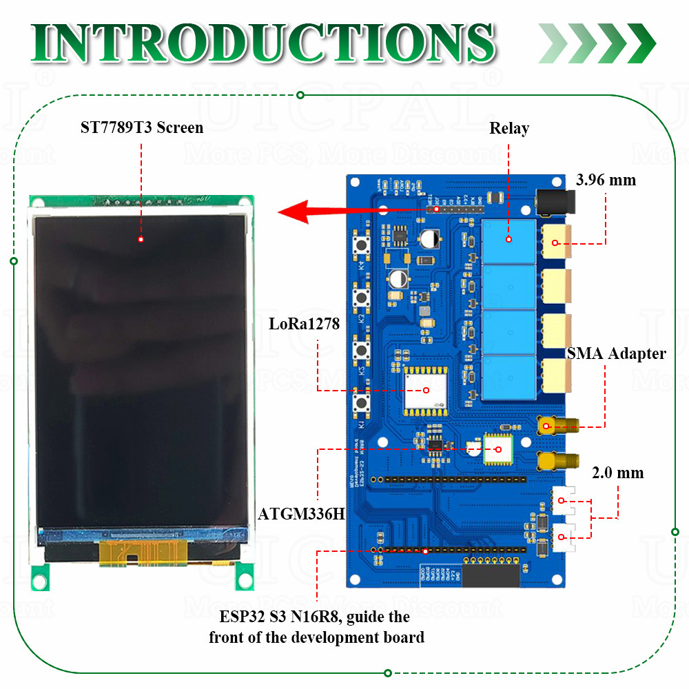 ESP32 S3開発ボードキット,3.2インチディスプレイ, - Esp32 S3 Development Board Lot のレビューと価格