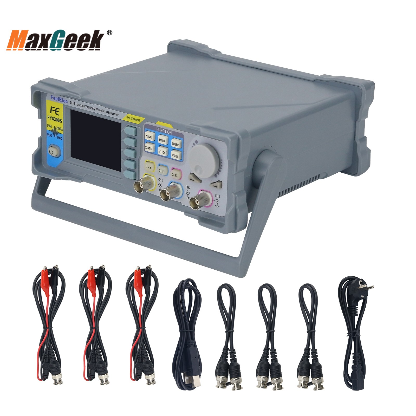 MaxGeek FY8300S-20M-3チャンネルdds, - Function Arbitrary Waveform Generator のレビューと価格