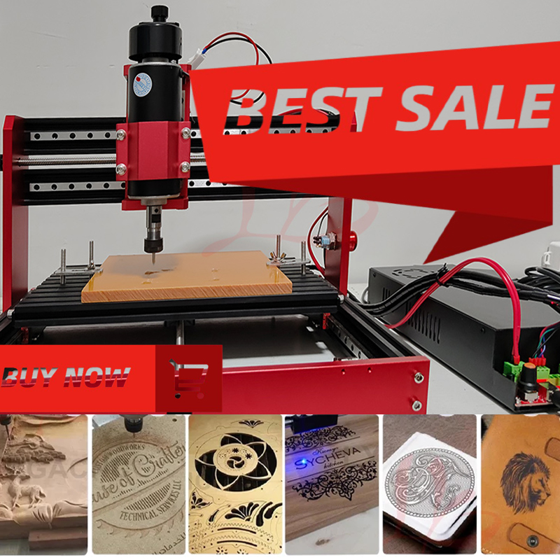 ミニ 3020 スクエアレールフルメタル CNC 彫刻切断機 - Mini Laser Engraver Cnc Router のレビューと価格